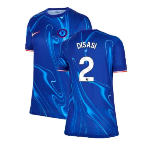 Fotbalové Dres Chelsea Axel Disasi #2 Dámské Domácí 2024-25 Krátký Rukáv